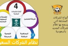 أنواع الشركات المختلفة التي يسمح بها نظام الشركات الجديد بالسعودية