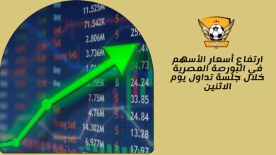 ارتفاع أسعار الأسهم في البورصة المصرية خلال جلسة تداول يوم الاثنين